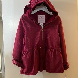 Carters size 8 girls jacket nwt shiny